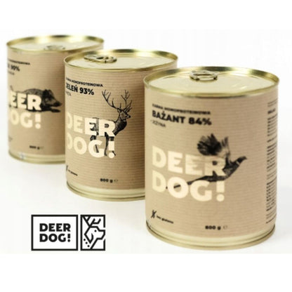 Deer Dog Jeleń z miętą 800g puszka mokra karma NATURA DZICZYZNA