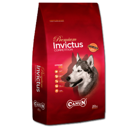 Canun Invictus 20kg karma premium dla psa z jagnięciną (mięso 30%), ryżem (25%) i rybą